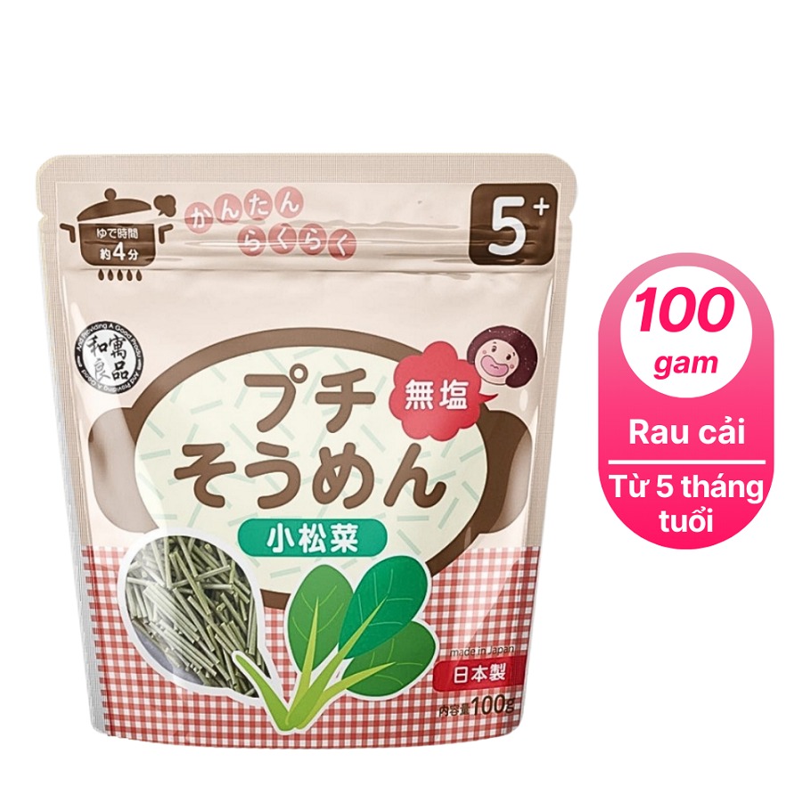 MÌ SOMEN CẮT VỤN ĂN DẶM WAGU RYOHIN 100G( VỊ RAU CẢI NGỌT ).
